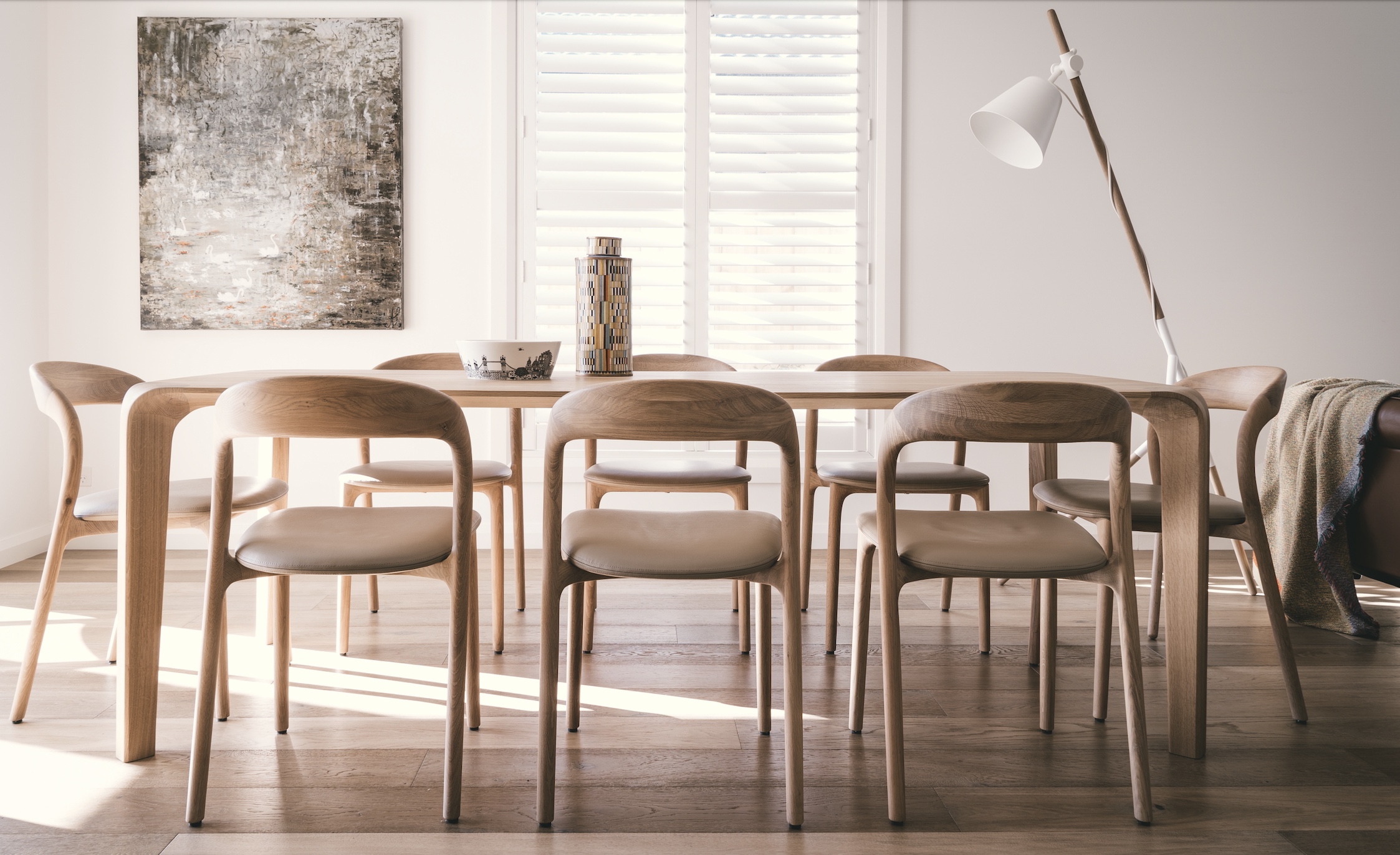 Artisan Flow table used in residential and hospitality interiors